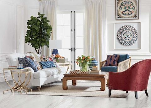 A Casually Classic Living Room | Living Room Ideas | Ethan Allen