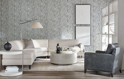 Winter White Living Room | Living Room Ideas | Ethan Allen