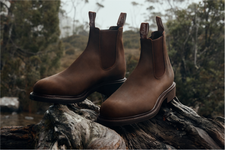 R.M.Williams Gardener Whole-Cut Leather Chelsea Boots Brown