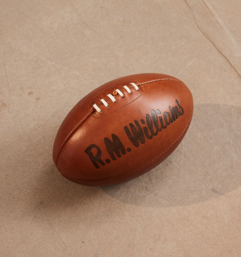 The R.M.Williams Vintage Rugby Ball | Handcrafted leather rugby
