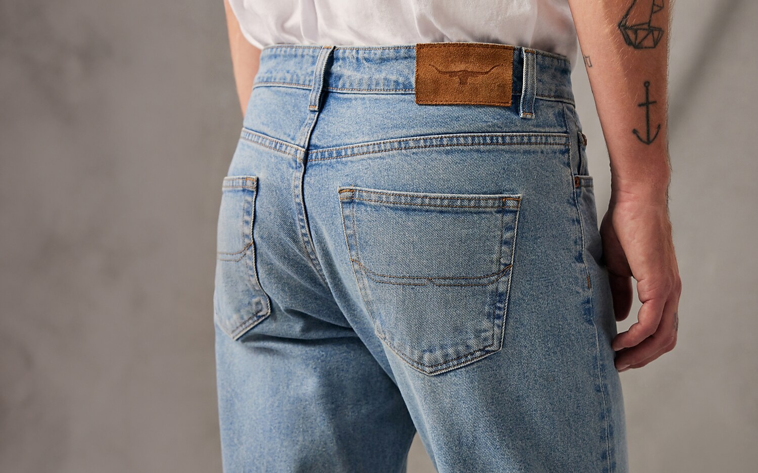 RM Williams Jeans, Linesman Regular Fit Stretch Denim