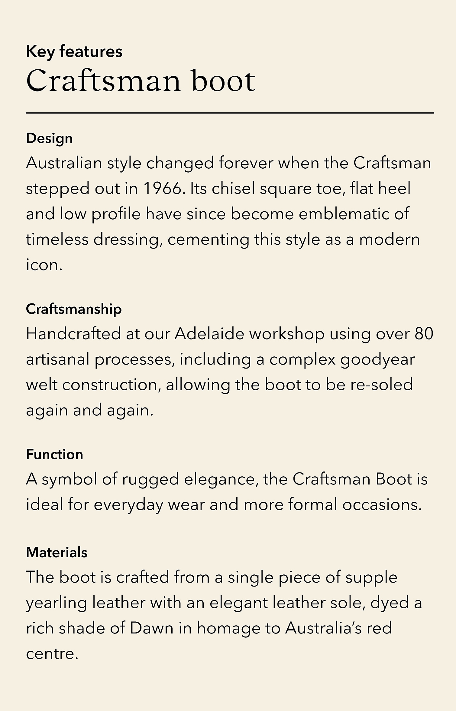 Craftsman boot  R.M.Williams® Australia