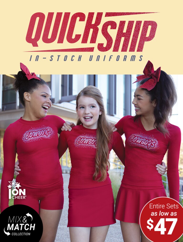 Poms, High-quality cheerleading uniforms, cheer shoes, cheer bows, cheer  accessories, and more