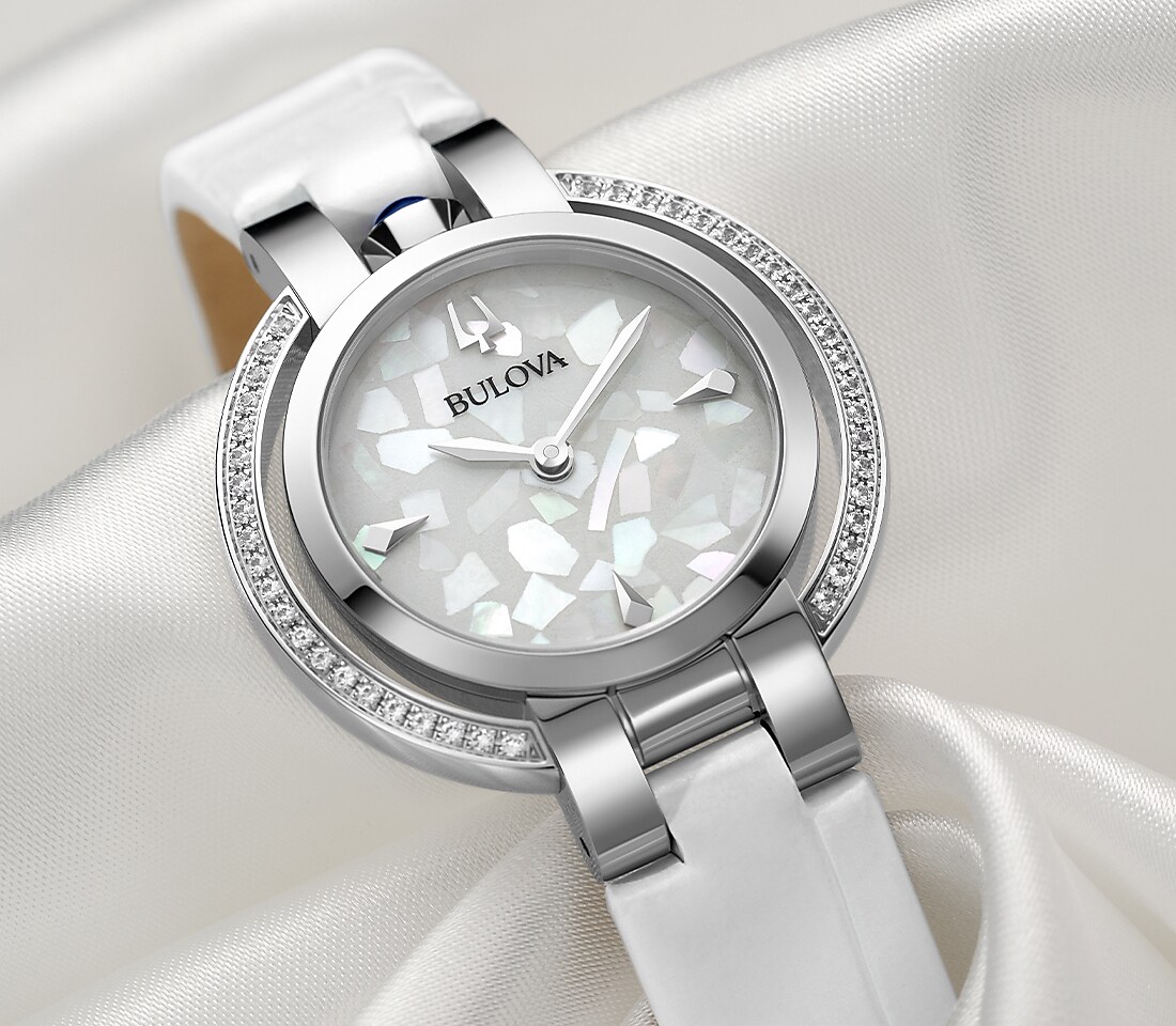 Red Dial Leather Strap Rubaiyat Autumn 97R105 | Bulova